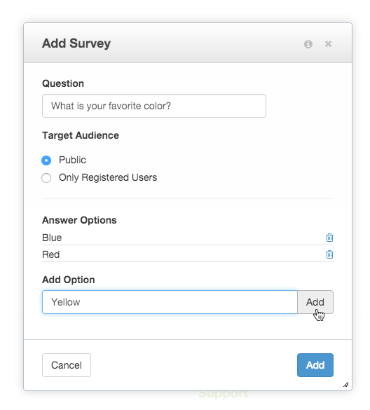 How To Add A Survey - 